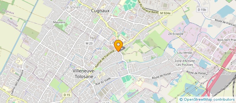 localisation de l'entreprise MADAME MARIE FILLIETTAZ à VILLENEUVE-TOLOSANE