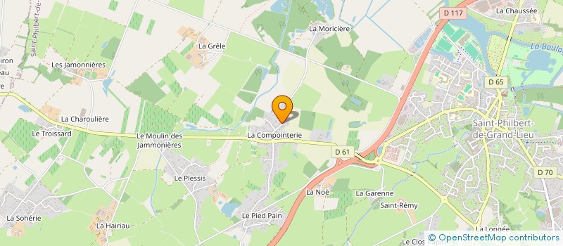 localisation de l'entreprise MADAME MARIE FIOLLEAU à ST-PHILBERT-DE-GRAND-LIEU