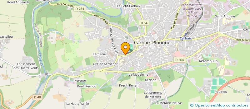 localisation de l'entreprise MADAME MARIE FLECHER LE LAY à CARHAIX-PLOUGUER