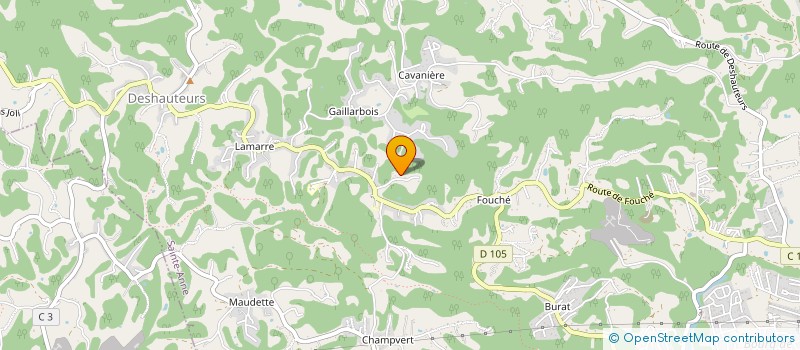 localisation de l'entreprise MADAME MARIE-FLEUR VICHARD  SAINTE-ANNE