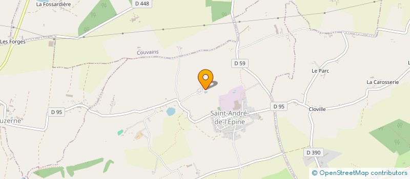 localisation de l'entreprise MADAME MARIE FLEURY  SAINT-ANDRE-DE-L'EPINE