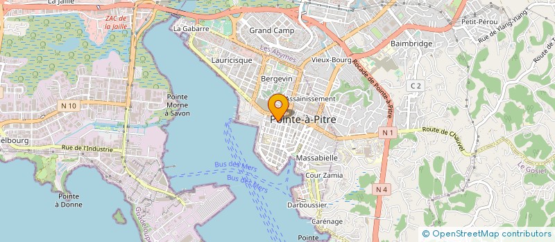 localisation de l'entreprise MADAME MARIE-FLORE CONFIAC à POINTE-A-PITRE