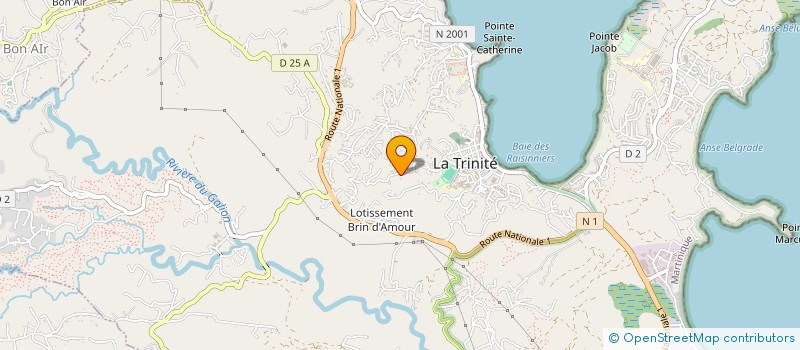 localisation de l'entreprise MADAME MARIE-FLORE LALYRE  LA TRINITE