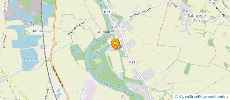 localisation de l'entreprise MADAME MARIE-FLORE SIMONNET  GREPIAC