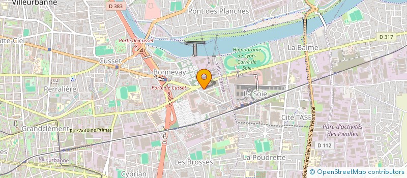 localisation de l'entreprise MADAME MARIE-FLORENCE CADET  VILLEURBANNE