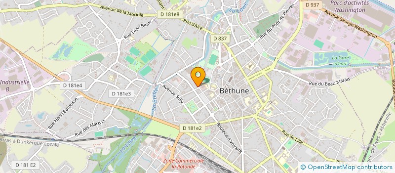 localisation de l'entreprise MADAME MARIE-FLORENCE NGUYEN à BETHUNE