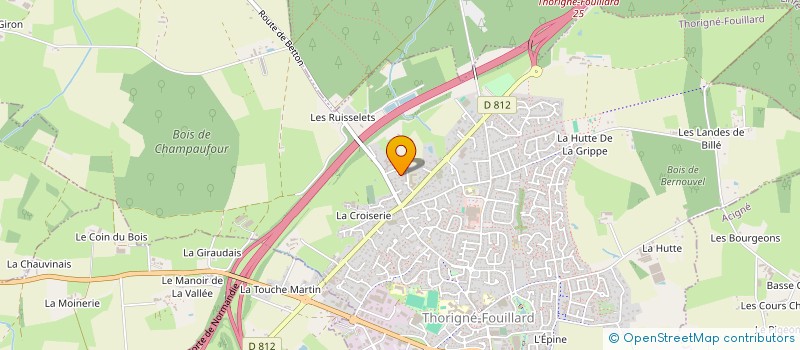 localisation de l'entreprise MADAME MARIE-FLORINE DAMBAKIZI  THORIGNE-FOUILLARD