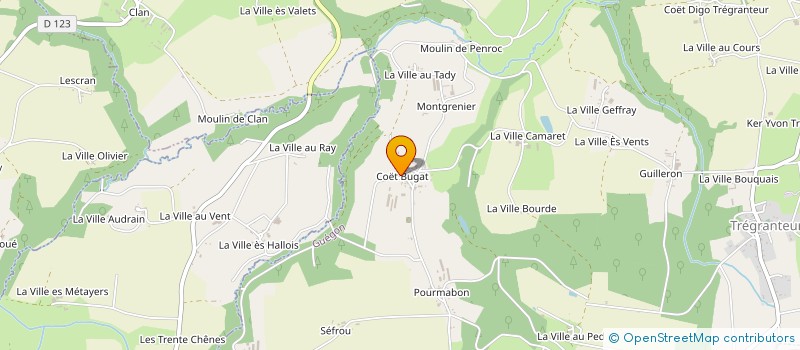 localisation de l'entreprise MADAME MARIE FLORINE LE CLANCHE  GUEGON