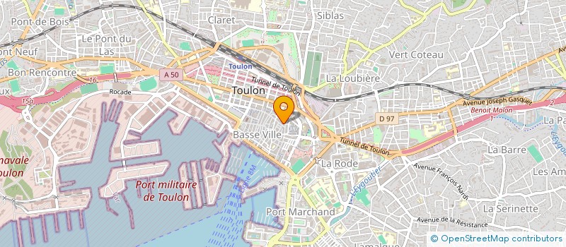 localisation de l'entreprise MADAME MARIE FOLIE DESJARDINS  TOULON