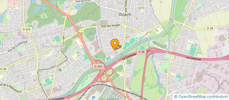 localisation de l'entreprise MADAME MARIE FONCK  ILLZACH