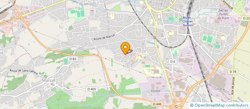 localisation de l'entreprise MADAME MARIE FONTY  CLERMONT-FERRAND