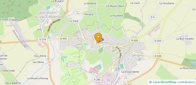 localisation de l'entreprise MADAME MARIE FOREST à BELLEME