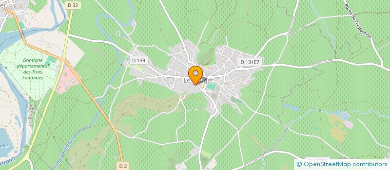 localisation de l'entreprise MADAME MARIE FORESTIER à LE POUGET