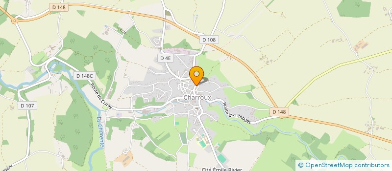 localisation de l'entreprise MADAME MARIE FORTAILLE  CHARROUX