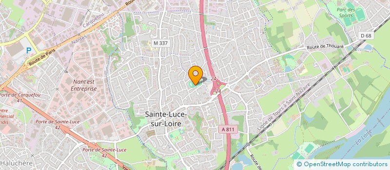 localisation de l'entreprise MADAME MARIE FOUCHER  SAINTE-LUCE-SUR-LOIRE