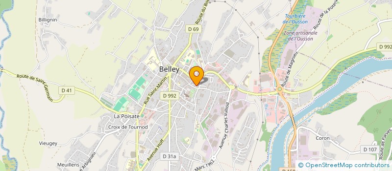 localisation de l'entreprise MADAME MARIE FOUGEROUSE à BELLEY