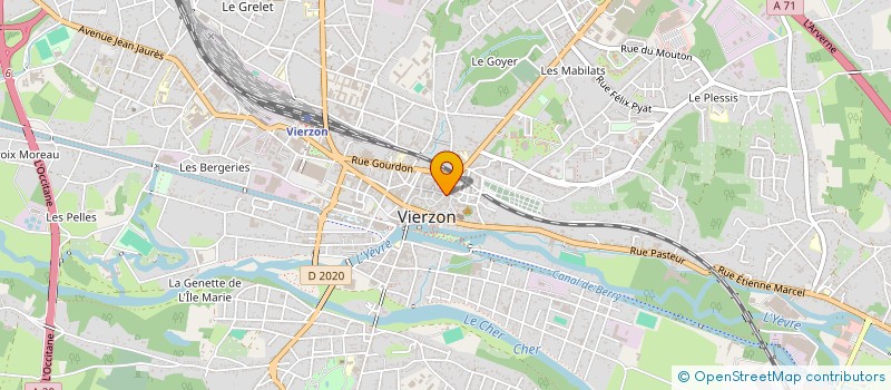 localisation de l'entreprise MADAME MARIE FOUQUEREAU  VIERZON