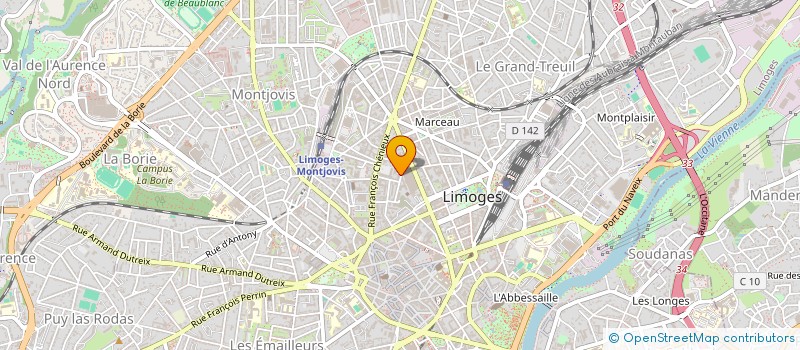 localisation de l'entreprise MADAME MARIE FOURCADE à LIMOGES