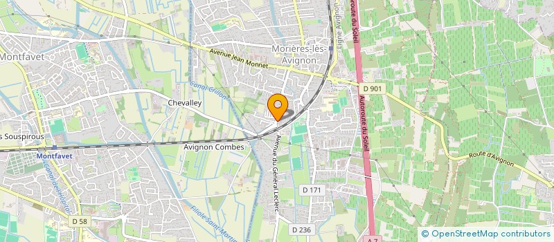 localisation de l'entreprise MADAME MARIE FOURMENT  MORIERES-LES-AVIGNON