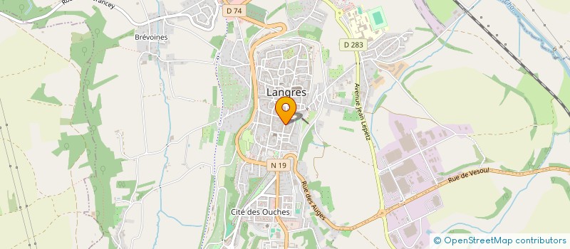 localisation de l'entreprise MADAME MARIE FOUSSADIER à LANGRES