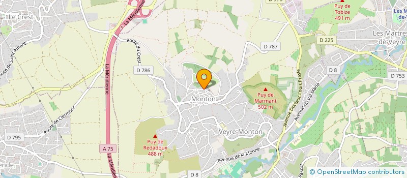 localisation de l'entreprise MADAME MARIE-FRANCE AMORIM  VEYRE-MONTON