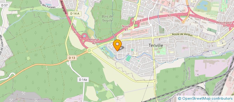 localisation de l'entreprise MADAME MARIE FRANCE AUDE REICHHARDT  TERVILLE