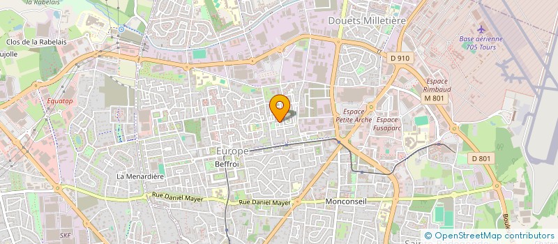 localisation de l'entreprise MADAME MARIE-FRANCE AUJARD  TOURS