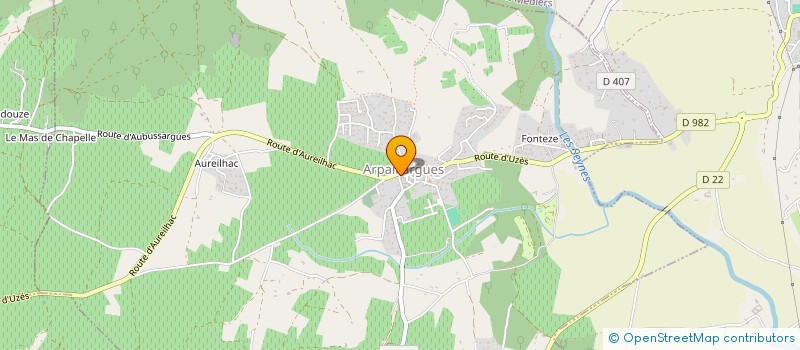 localisation de l'entreprise MADAME MARIE FRANCE BAC CAM BAO à ARPAILLARGUES-ET-AUREILLAC