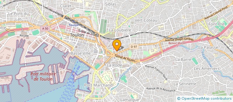 localisation de l'entreprise MADAME MARIE-FRANCE BAGUR  TOULON