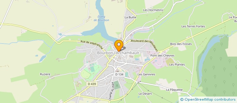 localisation de l'entreprise MADAME MARIE-FRANCE BARBE à BOURBON-L'ARCHAMBAULT