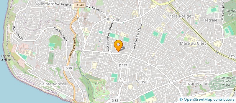 localisation de l'entreprise MADAME MARIE-FRANCE BENARD à LE HAVRE