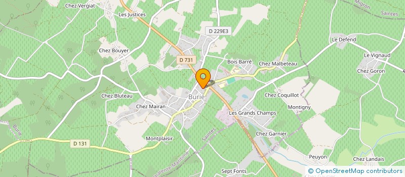 localisation de l'entreprise MADAME MARIE FRANCE BENOIST  BURIE