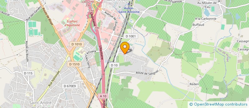 localisation de l'entreprise MADAME MARIE FRANCE BERROUET  SAINT-ANDRE-DE-CUBZAC