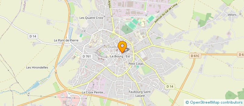 localisation de l'entreprise MADAME MARIE-FRANCE BERTAUD  LOUDUN