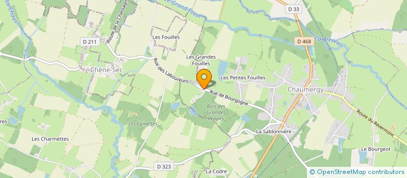 localisation de l'entreprise MADAME MARIE-FRANCE BERTRAND  CHAUMERGY