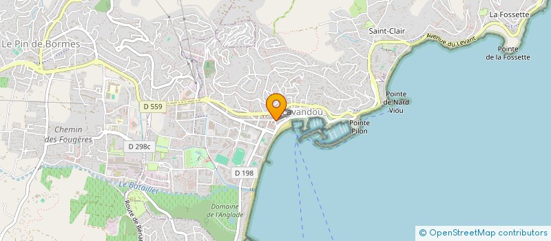 localisation de l'entreprise MADAME MARIE-FRANCE BINNERT à LE LAVANDOU