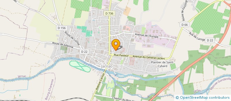 localisation de l'entreprise MADAME MARIE FRANCE BIRONNEAU à JARNAC