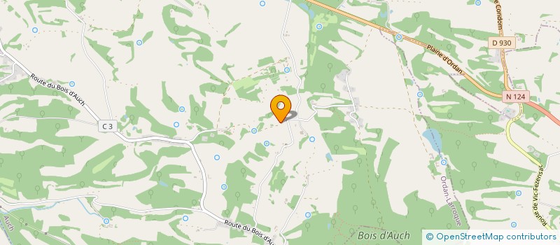 localisation de l'entreprise MADAME MARIE-FRANCE BLANDIN  ORDAN-LARROQUE