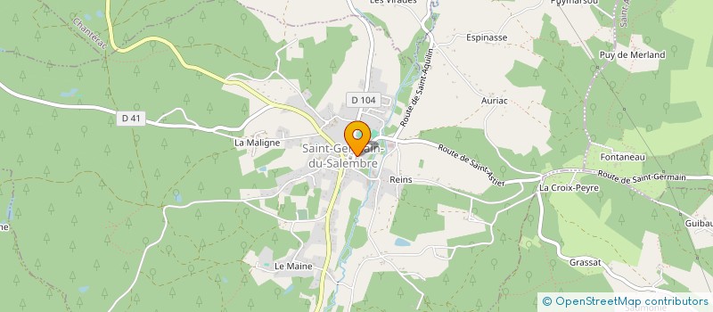 localisation de l'entreprise MADAME MARIE-FRANCE BORDIER à SAINT SEVERIN D'ESTISSAC