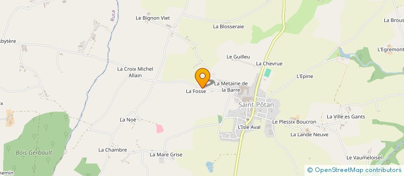 localisation de l'entreprise MADAME MARIE-FRANCE BOULLE  SAINT-POTAN