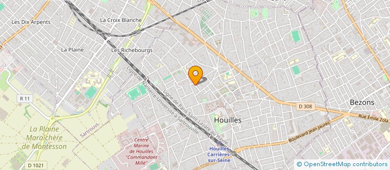 localisation de l'entreprise MADAME MARIE FRANCE BOULOU  HOUILLES