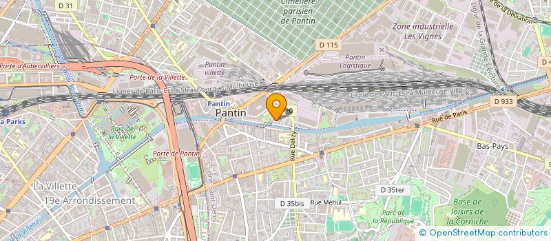 localisation de l'entreprise MADAME MARIE-FRANCE BOUNTHAVY  PANTIN