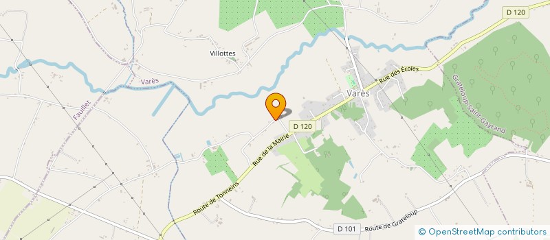 localisation de l'entreprise MADAME MARIE FRANCE BURGAUD  VARES