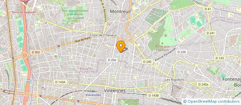 localisation de l'entreprise MADAME MARIE-FRANCE CASELLAS à MONTREUIL