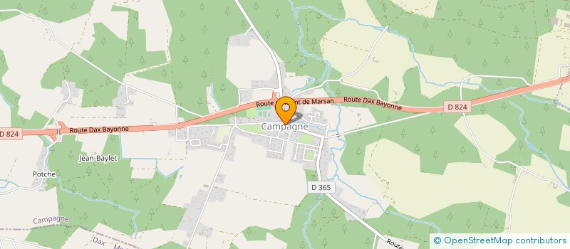 localisation de l'entreprise MADAME MARIE FRANCE CAZADE  CAMPAGNE