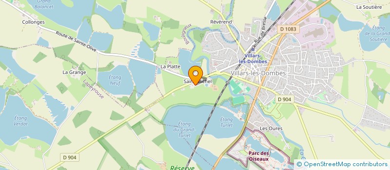 localisation de l'entreprise MADAME MARIE FRANCE CHABRY  VILLARS-LES-DOMBES