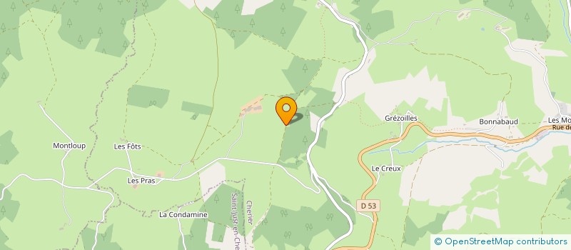 localisation de l'entreprise MADAME MARIE-FRANCE CHANTELOT  LES SALLES