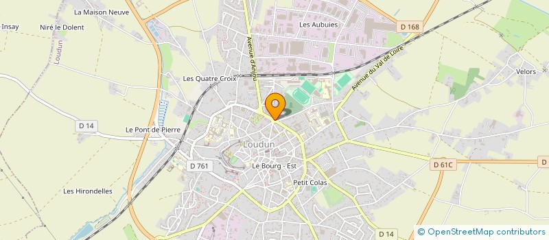 localisation de l'entreprise MADAME MARIE-FRANCE CHARBONNEAU à LOUDUN