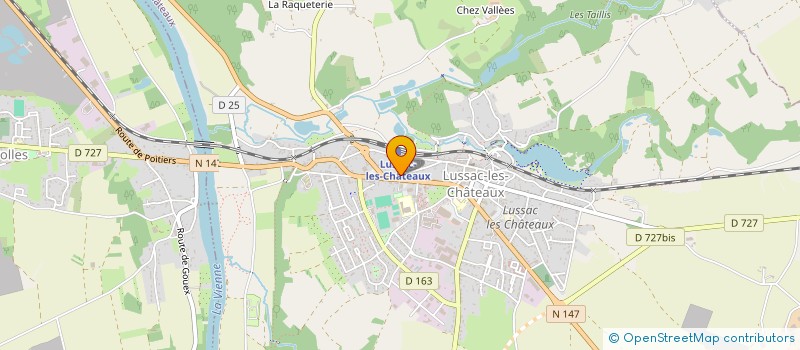 localisation de l'entreprise MADAME MARIE-FRANCE CHARBONNEL à LUSSAC-LES-CHATEAUX