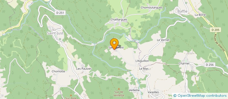 localisation de l'entreprise MADAME MARIE-FRANCE CHAUTARD  SAINT-JUST